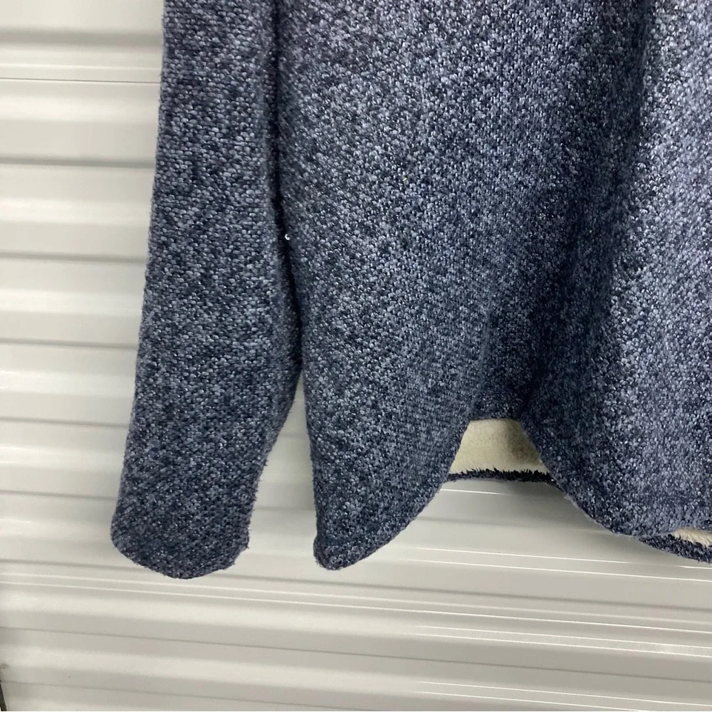 Orvis Heathered Blue Zip-Up Sweater - Picture 5 of 13
